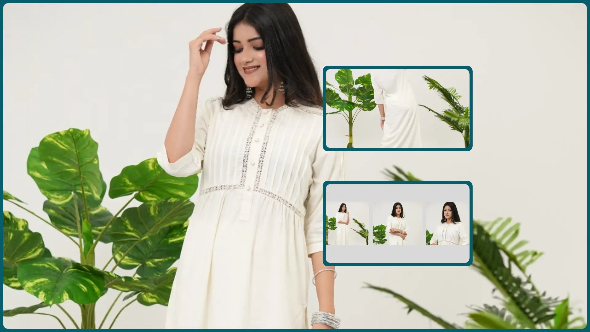 white kurta for holi women and gen z girls