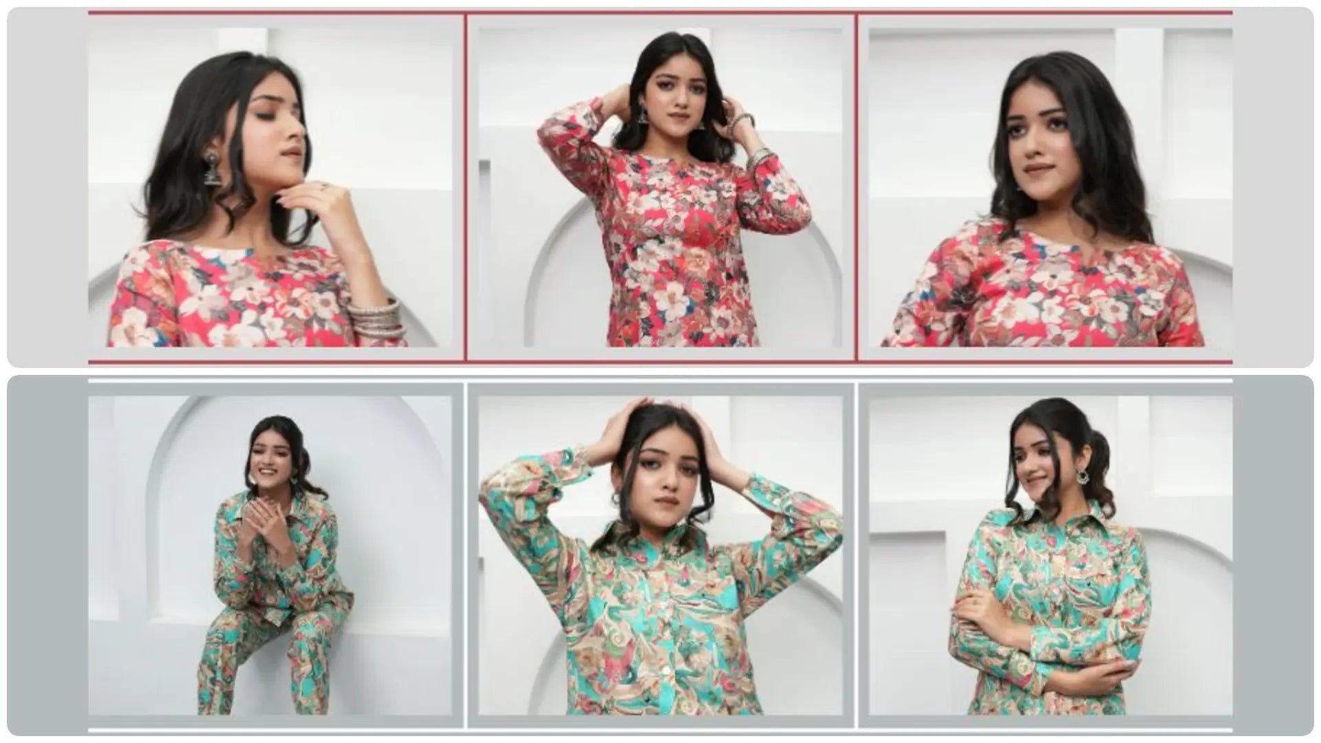 Woman wearing a Simroz kurta set highlighting soft fabric, minimal design, and comfortable everyday ethnic fashion