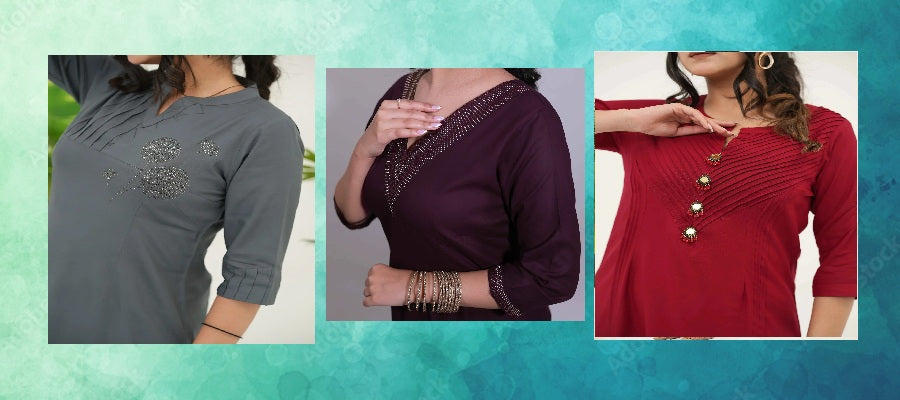 Solid kurta set for women in pastel color, styled elegantly for day and evening wear