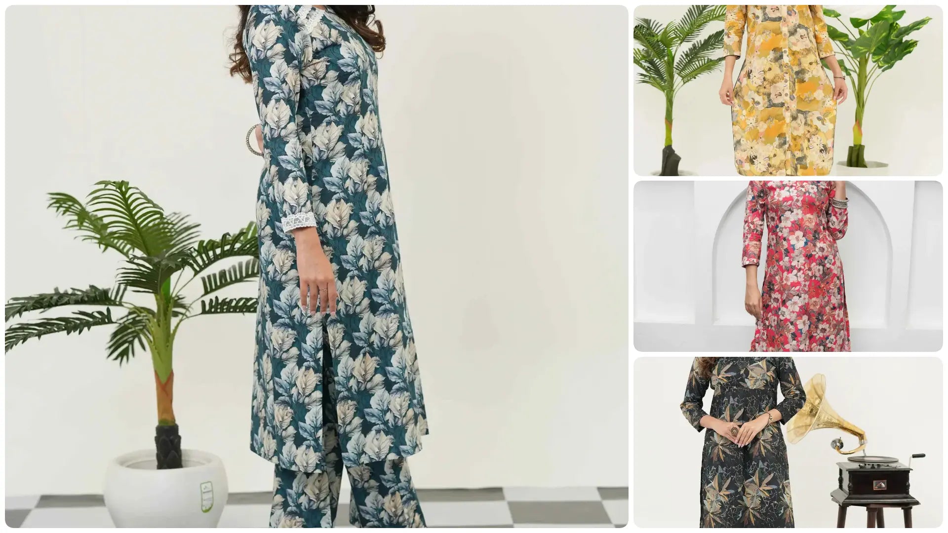 Woman wearing a lightweight kurta set for everyday wear, representing comfort, minimal ethnic fashion, and modern lifestyle shift