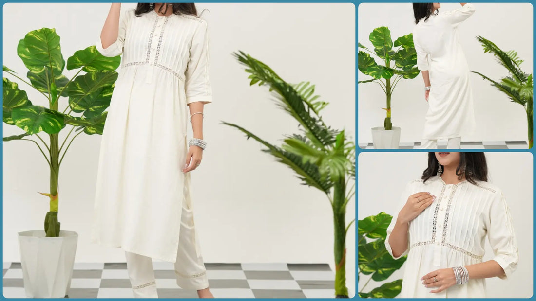 White That Feels Like a Breath of Calm: The Simroz White Kurta Set for Women