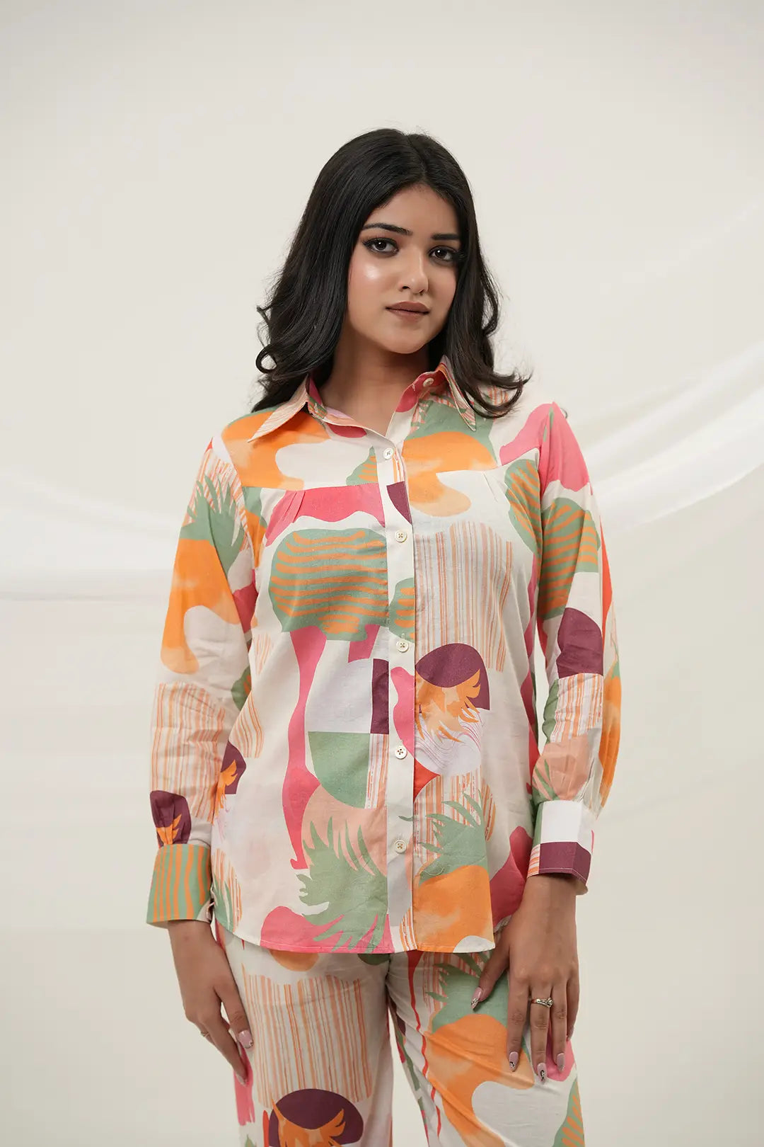 Abstract Print Co-ord  Set - Simroz