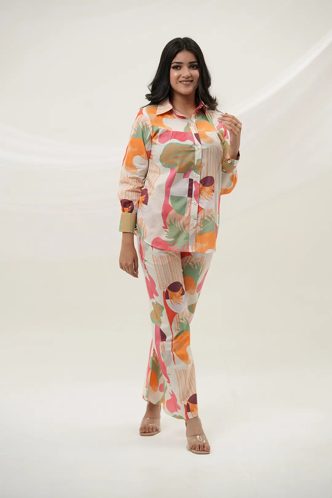 Abstract Print Co-ord  Set - Simroz