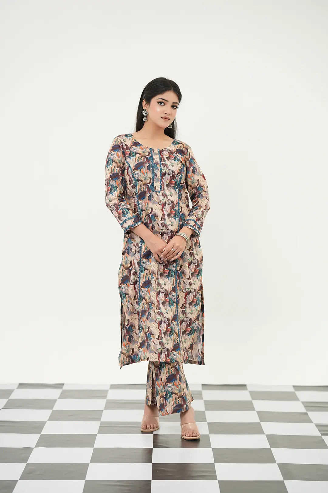 Abstract Digital Print Kurta Set - Simroz