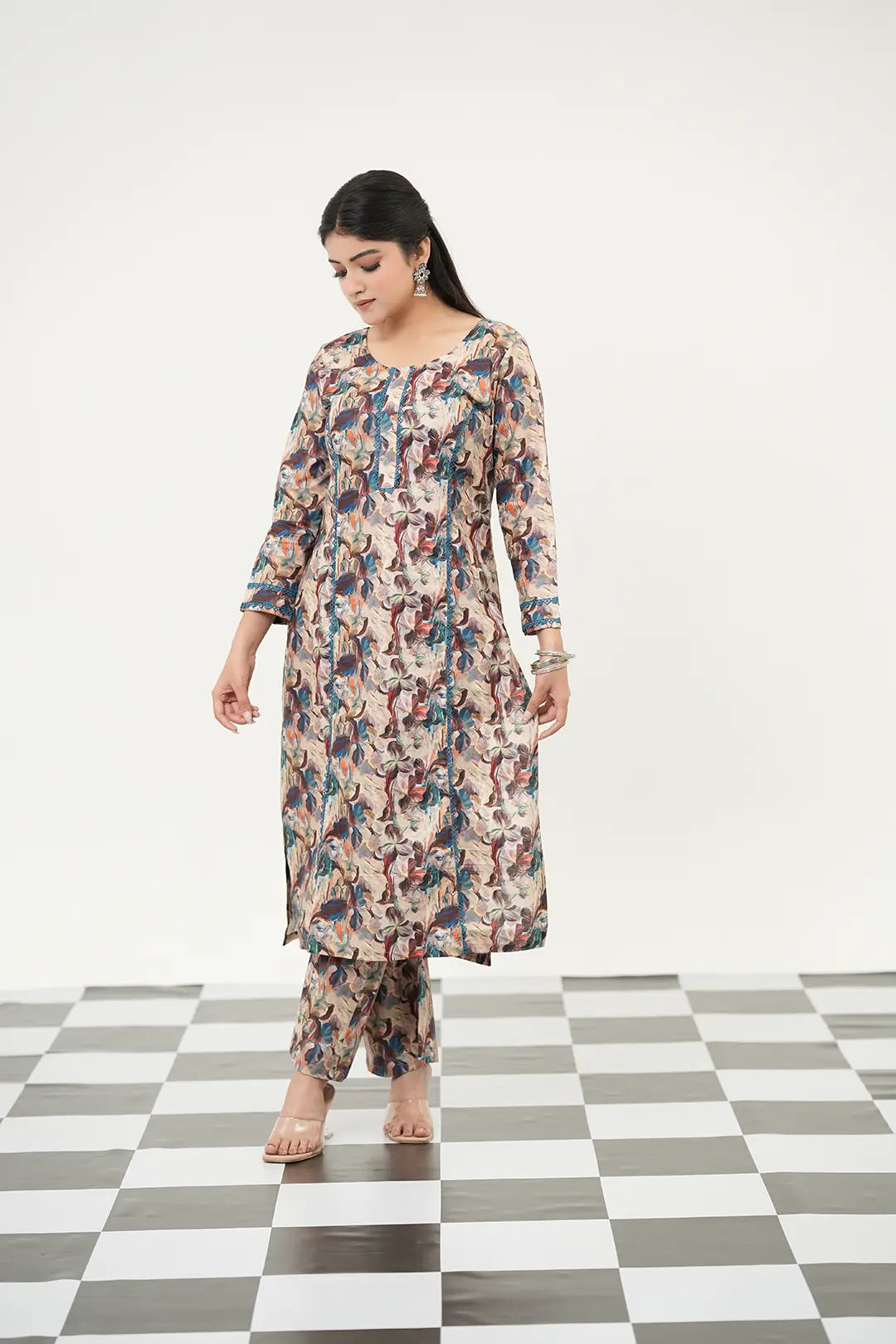 Abstract Digital Print Kurta Set - Simroz