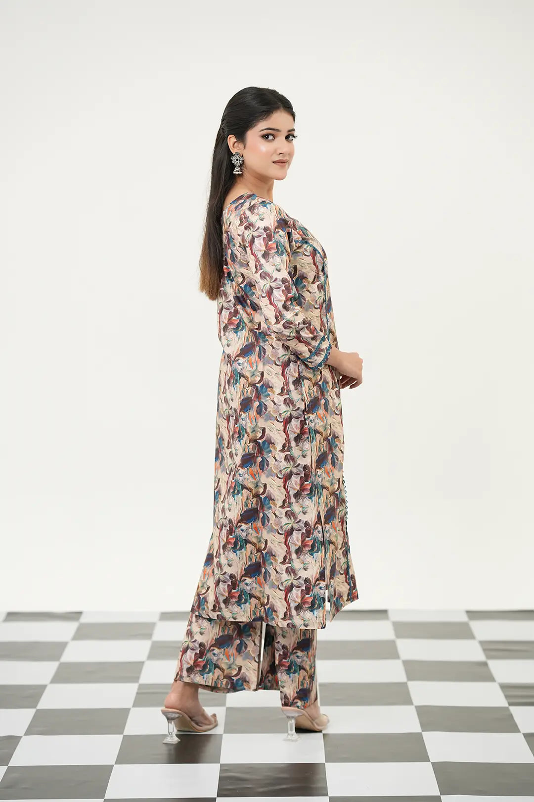 Abstract Digital Print Kurta Set - Simroz