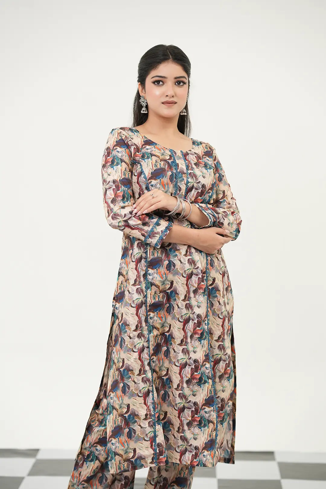 Abstract Digital Print Kurta Set - Simroz