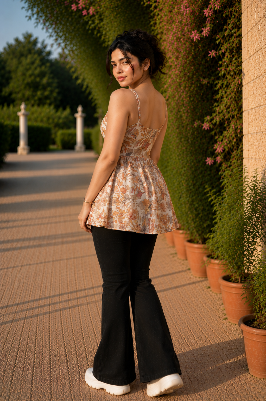 Autumn Whispers Sleeveless Top