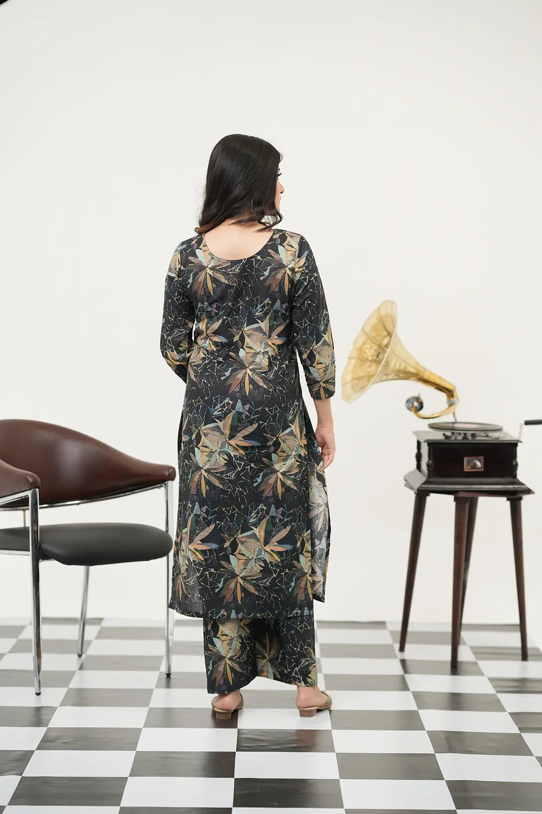 Midnight Sonata Digital Print Kurta Set - Simroz